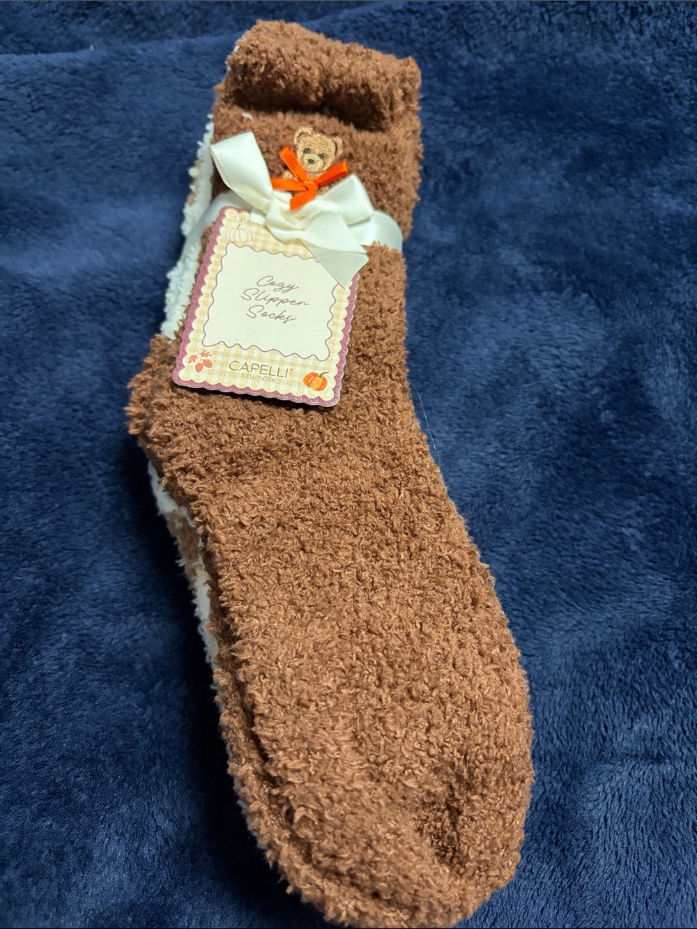 Capelli of New York Brown Slipper Socks (3) pair